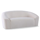  Manufacturer Color_Cream -- Riley 71" Cream Velvet Upholstered Loveseat IMAGE 1