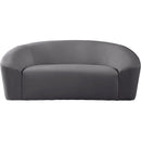  Manufacturer Color_Grey -- Riley 71" Grey Velvet Upholstered Loveseat IMAGE 5