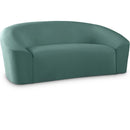  Manufacturer Color_Mint -- Riley 71" Mint Velvet Upholstered Loveseat IMAGE 1