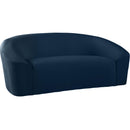 Meridian Riley Stationary Fabric Loveseat 610Navy-L IMAGE 1