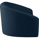  Manufacturer Color_Navy -- Riley 71" Navy Velvet Upholstered Loveseat IMAGE 4