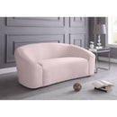  Manufacturer Color_Pink -- Riley 71" Pink Velvet Upholstered Loveseat IMAGE 2