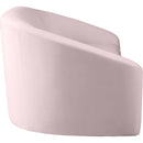 Manufacturer Color_Pink -- Riley 71" Pink Velvet Upholstered Loveseat IMAGE 4