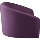  Manufacturer Color_Purple -- Riley 71" Purple Velvet Upholstered Loveseat IMAGE 4