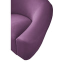  Manufacturer Color_Purple -- Riley 71" Purple Velvet Upholstered Loveseat IMAGE 6