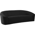 Meridian Riley Stationary Fabric Sofa 610Black-S IMAGE 1