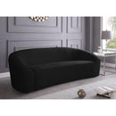  Manufacturer Color_Black -- Meridian Riley Stationary Fabric Sofa IMAGE 2