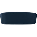  Manufacturer Color_Navy -- Riley 91" Navy Velvet Upholstered Sofa IMAGE 3
