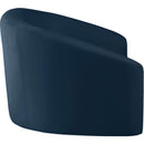  Manufacturer Color_Navy -- Riley 91" Navy Velvet Upholstered Sofa IMAGE 4