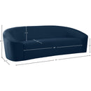 Meridian Riley Navy Velvet Sofa IMAGE 8