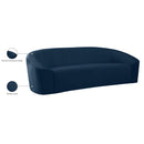  Manufacturer Color_Navy -- Riley 91" Navy Velvet Upholstered Sofa IMAGE 9