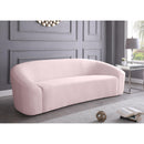  Manufacturer Color_Pink -- Riley 91" Pink Velvet Upholstered Sofa IMAGE 2