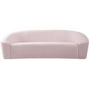  Manufacturer Color_Pink -- Riley 91" Pink Velvet Upholstered Sofa IMAGE 5