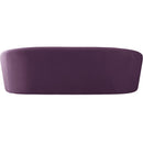  Manufacturer Color_Purple -- Riley 91" Purple Velvet Upholstered Sofa IMAGE 3