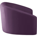  Manufacturer Color_Purple -- Riley 91" Purple Velvet Upholstered Sofa IMAGE 4