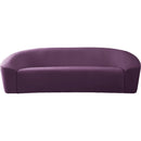  Manufacturer Color_Purple -- Riley 91" Purple Velvet Upholstered Sofa IMAGE 5