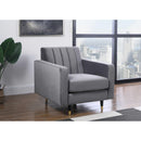  Manufacturer Color_Grey -- Meridian Lola Stationary Fabric Chair IMAGE 2