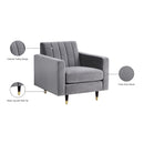  Manufacturer Color_Grey -- Meridian Lola Stationary Fabric Chair IMAGE 6