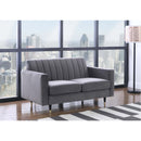  Manufacturer Color_Grey -- Meridian Lola Stationary Fabric Loveseat IMAGE 2