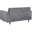  Manufacturer Color_Grey -- Meridian Lola Stationary Fabric Loveseat IMAGE 3