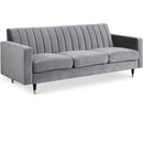  Manufacturer Color_Grey -- Meridian Lola Stationary Fabric Sofa IMAGE 1