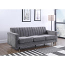  Manufacturer Color_Grey -- Meridian Lola Stationary Fabric Sofa IMAGE 2