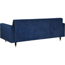  Manufacturer Color_Navy -- Lola 85" Navy Velvet Upholstered Sofa IMAGE 3