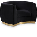  Manufacturer Color_Black -- Meridian Julian Stationary Fabric Chair IMAGE 1