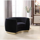  Manufacturer Color_Black -- Meridian Julian Stationary Fabric Chair IMAGE 2