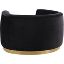  Manufacturer Color_Black -- Meridian Julian Stationary Fabric Chair IMAGE 3
