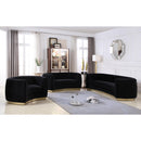  Manufacturer Color_Black -- Meridian Julian Stationary Fabric Chair IMAGE 6