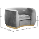  Manufacturer Color_Grey -- Julian Grey Velvet Upholstered Chair IMAGE 7