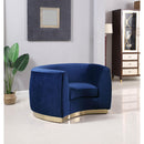  Manufacturer Color_Navy -- Julian Navy Velvet Upholstered Chair IMAGE 2