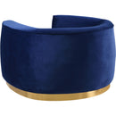  Manufacturer Color_Navy -- Julian Navy Velvet Upholstered Chair IMAGE 3