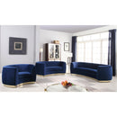  Manufacturer Color_Navy -- Julian Navy Velvet Upholstered Chair IMAGE 6