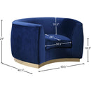  Manufacturer Color_Navy -- Julian Navy Velvet Upholstered Chair IMAGE 7