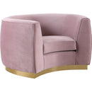 Meridian Julian Stationary Fabric Chair 620Pink-C IMAGE 1
