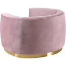  Manufacturer Color_Pink -- Julian Pink Velvet Upholstered Chair IMAGE 3