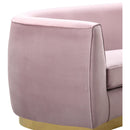  Manufacturer Color_Pink -- Julian Pink Velvet Upholstered Chair IMAGE 4