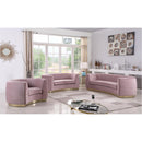  Manufacturer Color_Pink -- Julian Pink Velvet Upholstered Chair IMAGE 6