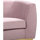  Manufacturer Color_Pink -- Julian 70.5" Pink Velvet Upholstered Loveseat IMAGE 5