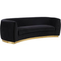 Meridian Julian Stationary Fabric Sofa 620Black-S IMAGE 1