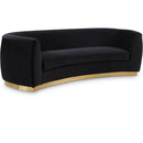  Manufacturer Color_Black -- Meridian Julian Stationary Fabric Sofa IMAGE 1