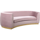 Meridian Julian Stationary Fabric Sofa 620Pink-S IMAGE 1