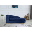  Manufacturer Color_Navy -- Julian Navy Velvet Upholstered Chaise Lounge IMAGE 2