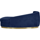  Manufacturer Color_Navy -- Julian Navy Velvet Upholstered Chaise Lounge IMAGE 3