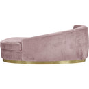  Manufacturer Color_Pink -- Julian Pink Velvet Upholstered Chaise Lounge IMAGE 3