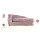  Manufacturer Color_Pink -- Julian Pink Velvet Upholstered Chaise Lounge IMAGE 6