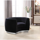  Manufacturer Color_Black -- Meridian Julian Stationary Fabric Chair IMAGE 2