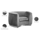  Manufacturer Color_Grey -- Julian Grey Velvet Upholstered Chair IMAGE 8